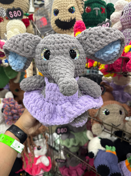 Elephant Purple Dress